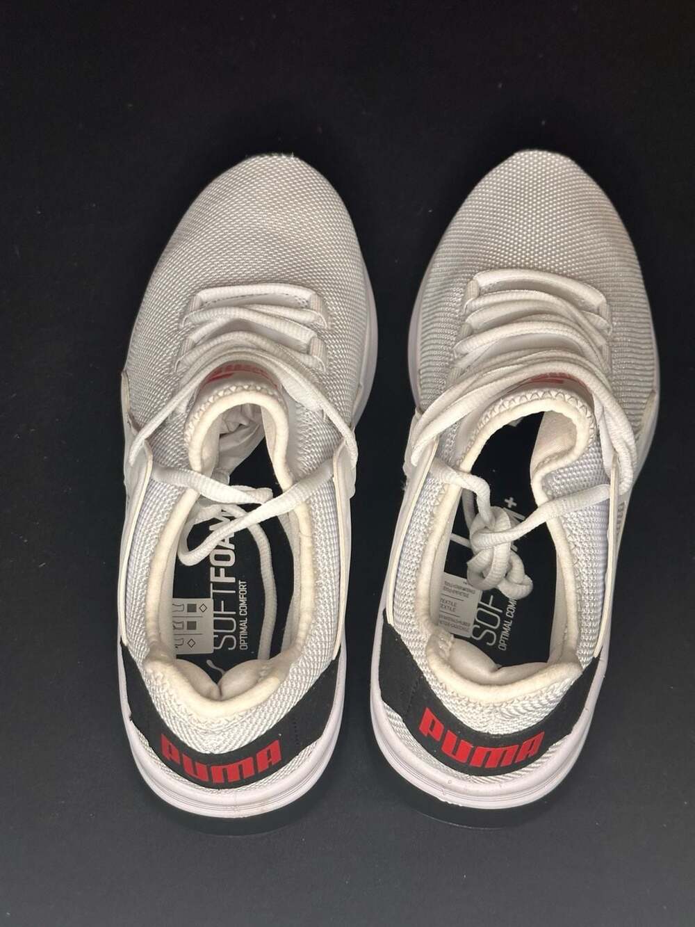 Puma Electron Street 'White Black Red' Sneakers Size 8.5 - Picture 2 of 8